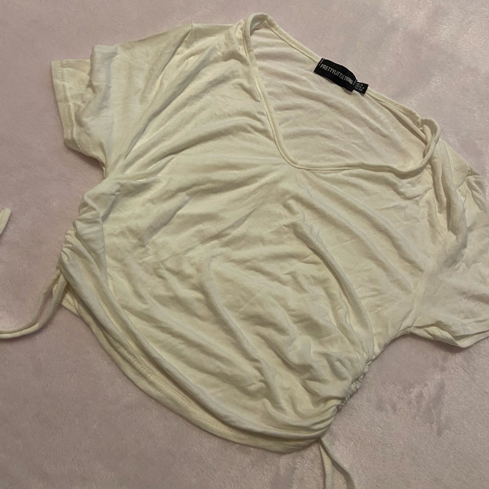 Side scrunch shirt